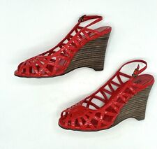 Womens red faux for sale  LONDON