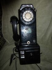 Vintage 3-Slot Coin Op Rotary Dial Wall Pay Phone for sale  Southbury