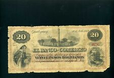 Argentina Banco de Comercio 20 pesos 1869 P-S1608 - En muy buen estado segunda mano  Embacar hacia Argentina