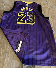 Camiseta LEBRON JAMES Los Angeles LAKERS basquete Nike Swingman Youth GRANDE NBA, usado comprar usado  Enviando para Brazil