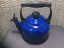 Used, LE CREUSET TRADITIONAL STOVE WHISTLE KETTLE BLUE 2.1 LITRES for sale  Shipping to Ireland