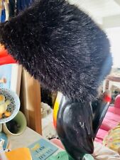 Black faux fur for sale  PENZANCE