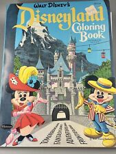 Libro para colorear de Disney's Disneyland edición autorizada transparente vintage segunda mano  Embacar hacia Argentina