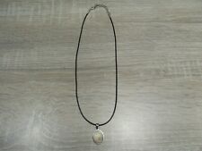 Collier cuir noir d'occasion  Aubin