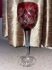 Vintage cranberry crystal for sale  RINGWOOD