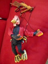 Galo esculpido em madeira pintado à mão marionete corda fantoche frango comprar usado  Enviando para Brazil