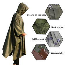 3 In 1 Outdoor Military Waterproof Raincoat Awning Rain Motorcycle Rain Poncho for sale  Shipping to South Africa