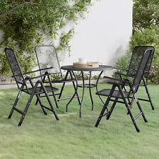 Tidyard 5 Piece  Dining Set, Expanded Metal Mesh Round Table and Set of 4 M2J0 for sale  Shipping to South Africa