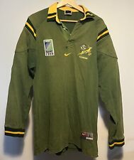SOUTH AFRICA SPRINGBOKS 1999 RUGBY WORLD CUP NIKE SHIRT JERSEY MENS LARGE, used for sale  Shipping to South Africa
