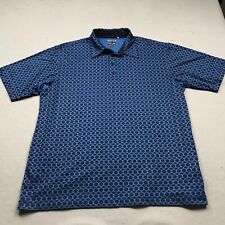 Camisa polo masculina Adidas grande azul abstrata alta Climacool golfe stretch logotipo comprar usado  Enviando para Brazil