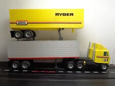 AURORA AFX RYDER GMC Cabover with two Ryder Trailer HO slot car for sale  Shipping to South Africa