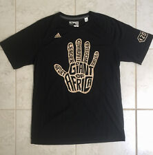 Used, RARE Adidas Nelson Mandela Giants of Africa T-Shirt Basketball Black Gold Large for sale  Shipping to South Africa