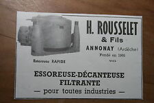 Rousselet annonay 1947 d'occasion  Expédié en Belgium