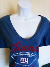 Team Apparel Womens XL Extra Large Blue NY Giants Short Sleeve T-Shirt for sale  Shipping to South Africa