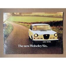 Wolseley six brochure for sale  CHESTERFIELD