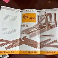 1956 & 1960 Vintage Inkle Loom Weaving Loom Lily Mills Shelby North Carolina for sale  Shipping to South Africa