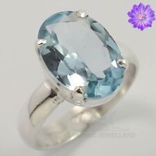 Blue Topaz Gemstone 925 Sterling Silver Handmade Ring Jewelry All Size, used for sale  Shipping to South Africa