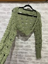 Green crochet boho for sale  LLANDUDNO