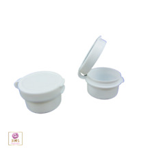 Frascos articulados cosméticos recipientes de beleza de plástico vazio pote 5 gramas ml branco (5)5091 comprar usado  Enviando para Brazil