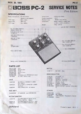Sintetizador de percusión analógico Boss PC-2 manual de notas de servicio original Boss, 1983 segunda mano  Embacar hacia Argentina