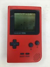 Consola de bolsillo oficial Nintendo GameBoy roja MGB-001 con cubierta de batería - ¡Probada! segunda mano  Embacar hacia Argentina