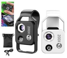 Nanozoom 200x Magnification Zoom, High-Tech Cell Phone Clip-On Lens Microscope  comprar usado  Enviando para Brazil