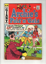 ARCHIE'S PALS 'N' GALS #44 Fine, portada de Joe Edwards, Betty, Verónica, 1968 segunda mano  Embacar hacia Argentina