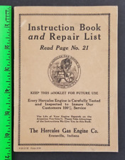 Usado, Vintage 1925? Lista de instruções e reparos do motor Hercules livreto de 30 páginas comprar usado  Enviando para Brazil