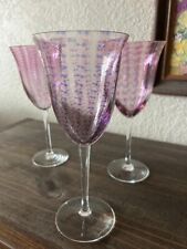 Stephen Smyers Vintage 1985 Signed Art Glass-Set of 3 Wine Glasses for sale  Shipping to South Africa