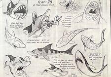 Usado, FOTOCÓPIA Folha Modelo de Animação Disney SEA SCOUTS DONALD DUCK in JAWS of SHARK comprar usado  Enviando para Brazil