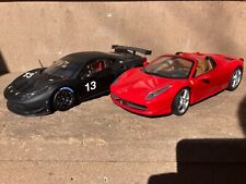 Hot Wheels Elite Ferrari 458 Spider & 458 Italia modelo fundido em escala 1/18, todas as aberturas, usado comprar usado  Enviando para Brazil