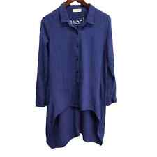 Camisa feminina STARK azul com botões altos e baixos tamanho pequeno comprar usado  Enviando para Brazil