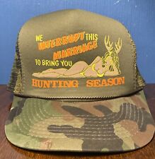 Vintage camo trucker for sale  Tower City