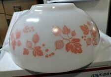 Vintage PYREX 443 Pink On White 2.5 Qt Gooseberry Cinderella Mixing Bowl  for sale  Shipping to South Africa