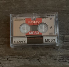 Sony cassette tape MC-60 - interview microcassette 60min audio tape small for sale  Shipping to South Africa
