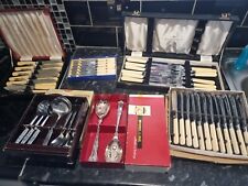 Vintage cutlery sets for sale  UPMINSTER