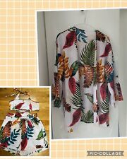 Shein white tropical for sale  STOCKPORT