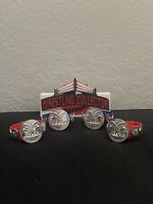 2x Raw/Smackdown Tag Team WWE Title Belt Action Figure Accessory Mattel (Shiny), used for sale  Shipping to South Africa