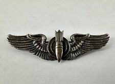 Wings WWII Bombardier Bomb Sterling Silver B-17 B-24 Meyer Aviation Aviator Pin for sale  Anchorage
