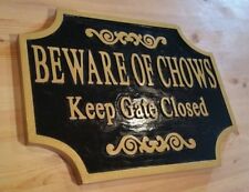 Beware dog chows for sale  Shipping to Ireland