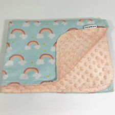 Cobertor de bebê Simple Being pastel arco-íris rosa ponto minkey lado oposto 28”x42” comprar usado  Enviando para Brazil