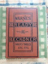 Warne ready reckoner for sale  BARROW-IN-FURNESS