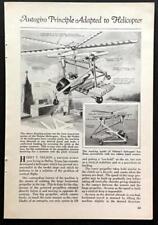 Harry nelson autogiro for sale  Diamond Point