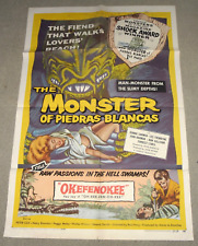 Póster original de la primera película de The Monster of Piedras Blancas segunda mano  Embacar hacia Argentina