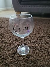 Personalised gin glass for sale  BARKING