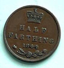1844 half farthing for sale  SOLIHULL