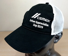 CEMEX DRIVER APPRECIATION ADJUSTABLE STRAPBACK TRUCKER/MESH HAT/CAP, BLACK/WHITE for sale  Shipping to South Africa