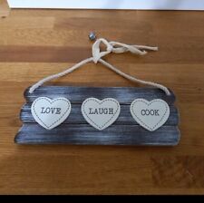 Wooden hanging plaque for sale  SWINDON