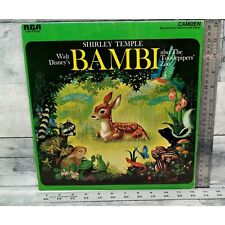 Vintage Walt Disney's Bambi Shirley Temple 1960 LP Record Vinyl RCA Camden CAS-1 for sale  Shipping to South Africa