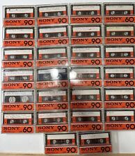 Lote de 24 cassetes de fita de áudio vintage usados Sony LNX 90 vendidos em branco tipo 1 comprar usado  Enviando para Brazil